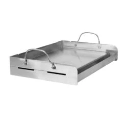 Little Griddle Professional Series Full-Size 25-Inch X 16-Inch Stainless Steel BBQ Griddle -Kitchen BBQ Sale Little Griddle Professional Series Full Size 25 Inch x 16 Inch Stainless Steel BBQ Griddle GQ 230 Side View