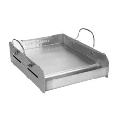Little Griddle Professional Series Half-Size 14-Inch X 16-Inch Stainless Steel BBQ Griddle -Kitchen BBQ Sale Little Griddle Professional Series Half Size 14 Inch x 16 Inch Stainless Steel BBQ Griddle GQ 230 Angle View