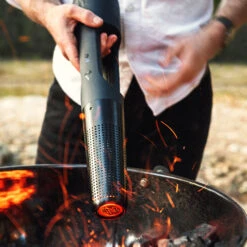 Looftlighter X Battery Powered Charcoal Lighter & Firestarter, Ignites Charcoal In Under 60 Seconds -Kitchen BBQ Sale Looftlighter X Battery Powered Charcoal Starter Ignites Charcoal in under 60 Seconds LOX US Lifestyle In Use Straight Shot