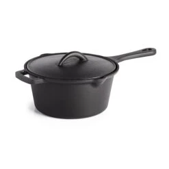 Napoleon 7-Inch Cast Iron Sauce Pan With Lid