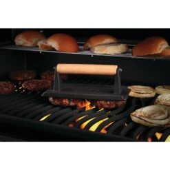 Napoleon Cast Iron Chef Press -Kitchen BBQ Sale Low Res JPG 56056 Cast Iron Meat Press InUse