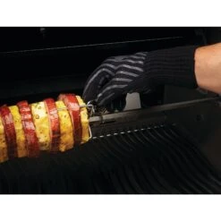 Napoleon Heat Resistant BBQ Glove -Kitchen BBQ Sale Low Res JPG 62145 Grilling Gloves in use