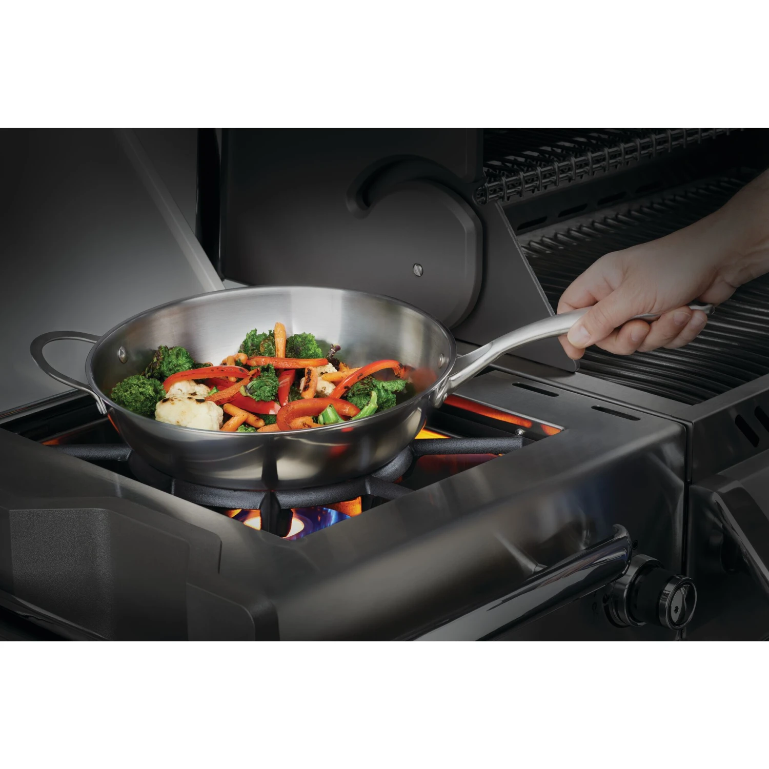 Napoleon 12-Inch Stainless Steel Wok 4 Napoleon 12-Inch Stainless Steel Wok - Image 2