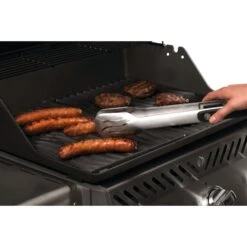 Napoleon Stainless Steel 2-Piece BBQ Toolset -Kitchen BBQ Sale Low Res JPG 70032 2 piece toolset tongs in use