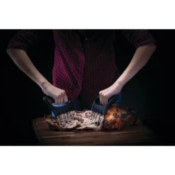 Napoleon Stainless Steel Multi-Use Shredding Claws -Kitchen BBQ Sale Low Res JPG 70043 MeatShreddingClaws InUse PulledPork