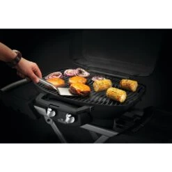 Napoleon TravelQ 3-Piece Stainless Steel BBQ Toolset -Kitchen BBQ Sale Low Res JPG 70051 Travel Q Tool Set InUse Spatula