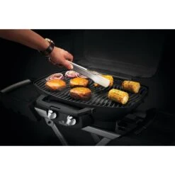 Napoleon TravelQ 3-Piece Stainless Steel BBQ Toolset -Kitchen BBQ Sale Low Res JPG 70051 Travel Q Tool Set InUse Tongs