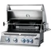 Napoleon Built-In 700 Series 32-Inch Natural Gas Grill With Infrared Rear Burner - Stainless Steel -Kitchen BBQ Sale Low Res JPG BIG32RB Grillhead Ang Open KnobsOff Lit Rotisserie