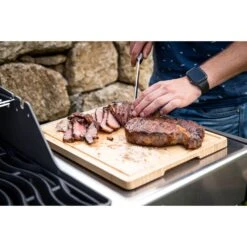 Napoleon 13-Inch Bamboo Cutting Board 9 Napoleon 13-Inch Bamboo Cutting Board -Kitchen BBQ Sale Low Res JPG Beef on bamboo board 2