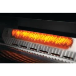 Napoleon Built-In 700 Series 32-Inch Natural Gas Grill With Infrared Rear Burner - Stainless Steel -Kitchen BBQ Sale Low Res JPG Built In Details BackBurner BurnerOn 1