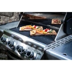 Napoleon Maple Grilling Plank -Kitchen BBQ Sale Low Res JPG LD485PK WithSalmon3