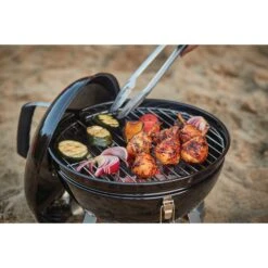 Napoleon 14-Inch Portable Charcoal Kettle Grill -Kitchen BBQ Sale Low Res JPG NK14K Leg BRoll 1