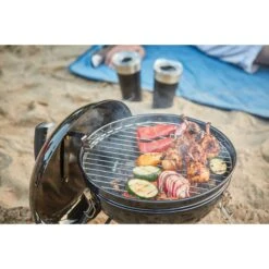 Napoleon 14-Inch Portable Charcoal Kettle Grill -Kitchen BBQ Sale Low Res JPG NK14K Leg BRoll 4
