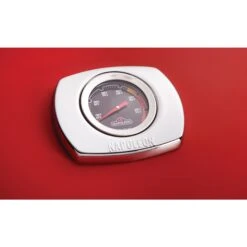 Napoleon TravelQ 285 Portable Propane Gas Grill With Griddle - Red -Kitchen BBQ Sale Low Res JPG TQ285 Detail Thermostat Red