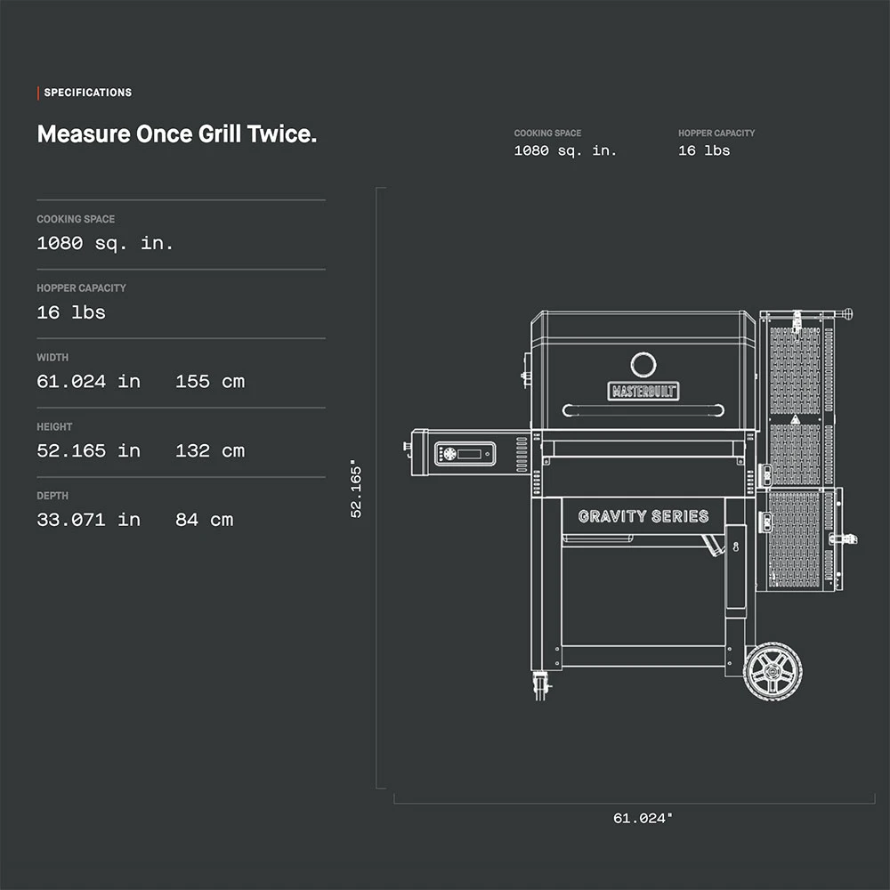 Masterbuilt Gravity Series 1050 Digital Charcoal Grill + Smoker 4 Masterbuilt Gravity Series 1050 Digital Charcoal Grill + Smoker - Image 2