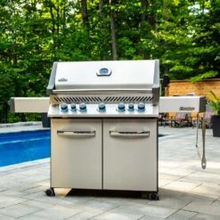 Napoleon Prestige 665 RSIB Propane With Infrared Side & Rear Burners - Stainless Steel -Kitchen BBQ Sale Napoleon Prestige 665 RSIB infrared rear burner and infrared side burner lifestyle view