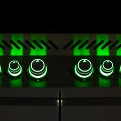 Napoleon Prestige PRO 500 RSIB Propane Gas With Infrared Rear & Side Burners - Stainless Steel -Kitchen BBQ Sale Napoleon Prestige PRO 500 RSIB RGB Spectrum Night Light Knobs With Safetyglow