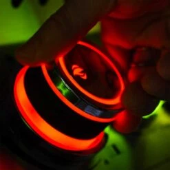 Napoleon Prestige PRO 500 RSIB Propane Gas With Infrared Rear & Side Burners - Stainless Steel -Kitchen BBQ Sale Napoleon Prestige PRO 500 RSIB RGB Spectrum Night Light Knobs With Safetyglow Knob Detail