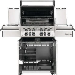 Napoleon Prestige PRO 500 RSIB Propane Gas With Infrared Rear & Side Burners - Stainless Steel -Kitchen BBQ Sale Napoleon Prestige PRO 500 RSIB open view