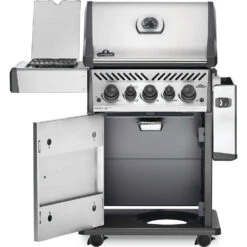 Napoleon Rogue SE 425 RSIB Propane Gas Grill With Infrared Rear & Side Burner - Stainless Steel -Kitchen BBQ Sale Napoleon Rogue SE 425 RSIB Propane Gas Grill with Infrared Rear and Side Burner Stainless Steel Open