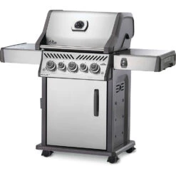 Napoleon Rogue SE 425 RSIB Propane Gas Grill With Infrared Rear & Side Burner - Stainless Steel -Kitchen BBQ Sale Napoleon Rogue SE 425 RSIB Propane Gas Grill with Infrared Rear and Side Burner Stainless Steel Side View