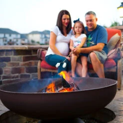 Ohio Flame Patriot 30-Inch Wood Burning Fire Pit 17 Ohio Flame Patriot 30-Inch Wood Burning Fire Pit -Kitchen BBQ Sale Ohio Flame Patriot 30 Inch Wood Burning Fire Pit OF30FPNSF Family