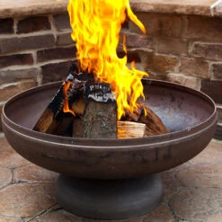 Ohio Flame Patriot 30-Inch Wood Burning Fire Pit 15 Ohio Flame Patriot 30-Inch Wood Burning Fire Pit -Kitchen BBQ Sale Ohio Flame Patriot 30 Inch Wood Burning Fire Pit OF30FPNSF Lifestyle 2