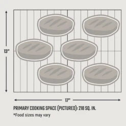 Oklahoma Joe's 17-Inch Rambler Tabletop Charcoal Grill -Kitchen BBQ Sale Oklahoma Joes 17 Inch Rambler Tabletop Charcoal Grill 19402088 Food Size