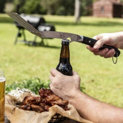 Oklahoma Joe's 2-Piece Gift Set 18-Inch Restaurant-Grade Stainless Steel BBQ Spatula And Tongs -Kitchen BBQ Sale Oklahoma Joes 2 Piece Gift Set 18 Inch Restaurant Grade Stainless Steel BBQ Spatula and Tongs 7826131R06 Lifestyle Bottle Opener