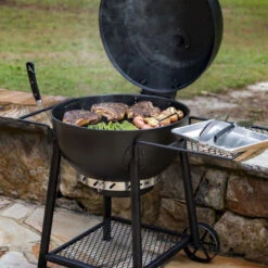 Oklahoma Joe's 21-Inch Blackjack Kettle Charcoal Grill 13 Oklahoma Joe's 21-Inch Blackjack Kettle Charcoal Grill -Kitchen BBQ Sale Oklahoma Joes 21 Inch Blackjack Kettle Charcoal Grill 21302141 Lifestyle