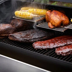 Oklahoma Joe's Anthem Series Longhorn Reverse Flow Offset Charcoal Smoker -Kitchen BBQ Sale Oklahoma Joes Anthem Series Longhorn Reverse Flow Offset Charcoal Smoker 21202124 Food Lifestyle