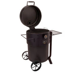 Oklahoma Joe's Bronco Pro Drum Charcoal Smoker - Black -Kitchen BBQ Sale Oklahoma Joes Bronco Pro Drum Charcoal Smoker Black 19202099 Angle View 2