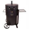 Oklahoma Joe's Bronco Pro Drum Charcoal Smoker - Black -Kitchen BBQ Sale Oklahoma Joes Bronco Pro Drum Charcoal Smoker Black 19202099 Front View