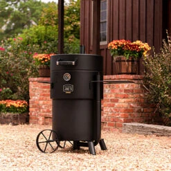Oklahoma Joe's Bronco Pro Drum Charcoal Smoker - Black -Kitchen BBQ Sale Oklahoma Joes Bronco Pro Drum Charcoal Smoker Black 19202099 Lifestyle