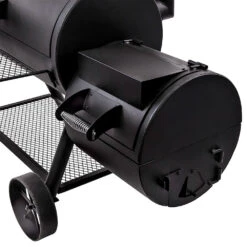 Oklahoma Joe's Longhorn Offset Charcoal Smoker -Kitchen BBQ Sale Oklahoma Joes Longhorn Offset Charcoal Smoker 13201747 50 Side Stash