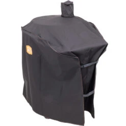 Oklahoma Joe's Premium Grill Cover For Bronco Pro Drum Charcoal Smoker - Fits Oklahoma Joe's Drum Smoker And Pro Drum Charcoal Smoker -Kitchen BBQ Sale Oklahoma Joes Premium Grill Cover for Bronco Drum Smokers 1756851P04 Side View