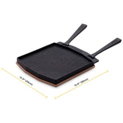 Ooni Dual-Sided Grizzler Plate 12 Ooni Dual-Sided Grizzler Plate -Kitchen BBQ Sale Ooni Dual Sided Grizzler Plate UU P0A000 Dimensions