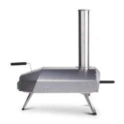 Ooni Karu 12 Multi-Fuel Powered Portable Outdoor Pizza Oven -Kitchen BBQ Sale Ooni Karu 12 Multi Fuel Powered Portable Outdoor Pizza Oven UU P0A100 Side Angle View