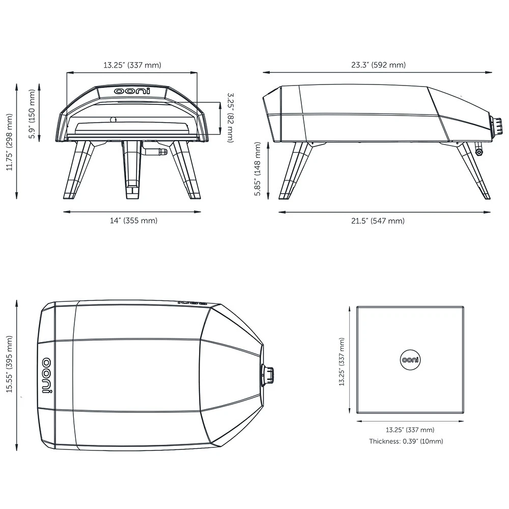 Ooni Koda 12 Propane Gas Powered Portable Outdoor Pizza Oven 7 Ooni Koda 12 Propane Gas Powered Portable Outdoor Pizza Oven - Image 5