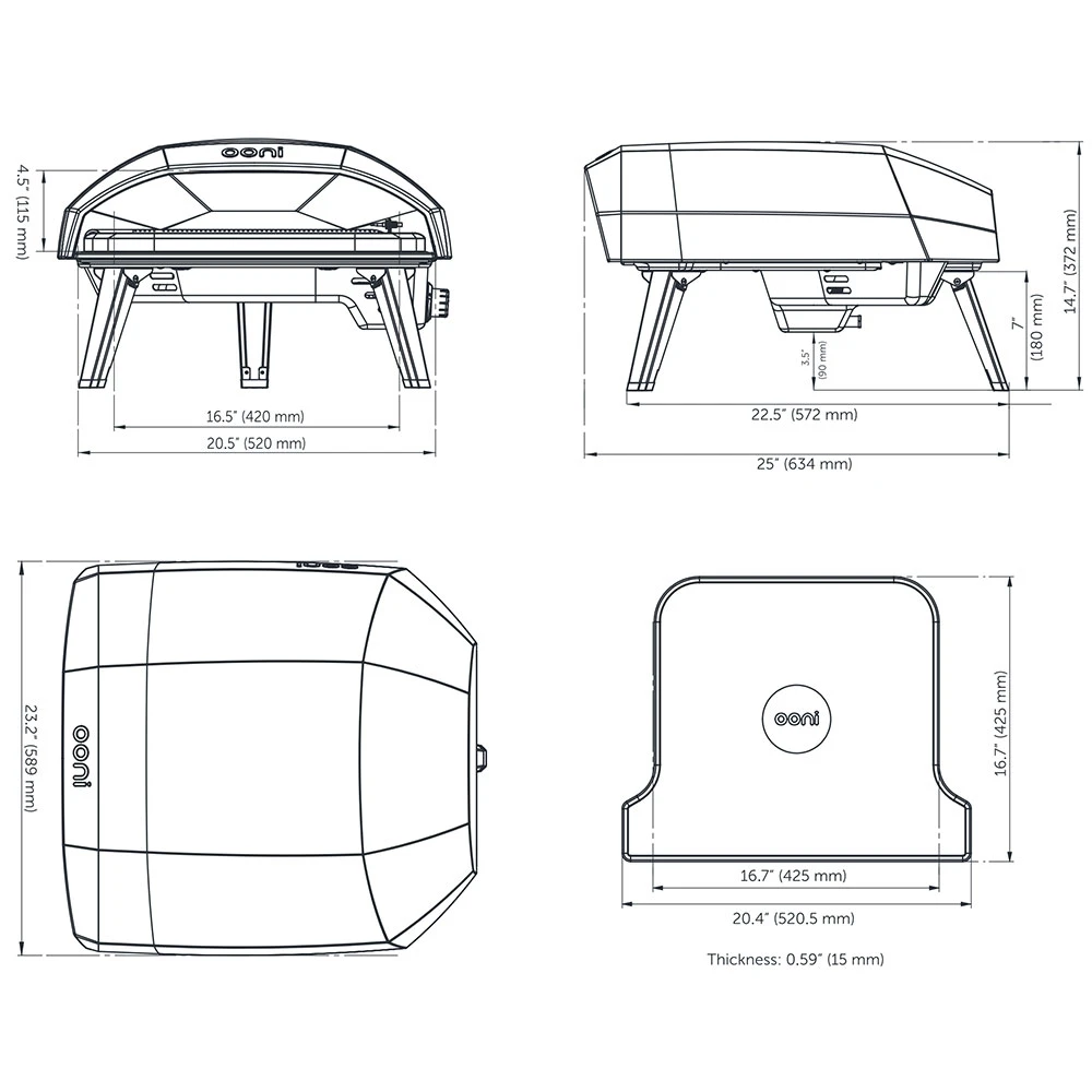 Ooni Koda 16 Propane Gas Powered Portable Outdoor Pizza Oven 7 Ooni Koda 16 Propane Gas Powered Portable Outdoor Pizza Oven - Image 5