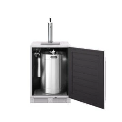 Zephyr Presrv 24-Inch 6 Cu. Ft. Reversible-Hinged Outdoor Rated Single Tap Kegerator With Locking Door 14 Zephyr Presrv 24-Inch 6 Cu. Ft. Reversible-Hinged Outdoor Rated Single Tap Kegerator With Locking Door -Kitchen BBQ Sale PRKB24C01AS OD single tap half barrel