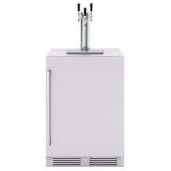 Zephyr Presrv 24-Inch 6 Cu. Ft. Reversible-Hinged Outdoor Rated Triple Tap Kegerator With Locking Door