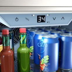 Zephyr Presrv 24-Inch 5.6 Cu. Ft. Outdoor Rated Compact Refrigerator With Locking Door 17 Zephyr Presrv 24-Inch 5.6 Cu. Ft. Outdoor Rated Compact Refrigerator With Locking Door -Kitchen BBQ Sale PRR24C01AS OD control