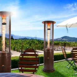 Paragon Outdoor Shine 32,000 BTU Propane Gas Flame Tower Portable Patio Heater - Stainless Steel -Kitchen BBQ Sale Paragon Outdoors Shine 32 000 BTU Propane Gas Flame Tower Portable Patio Heater Outdoor