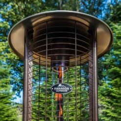 Paragon Outdoor Shine 32,000 BTU Propane Gas Flame Tower Portable Patio Heater - Stainless Steel -Kitchen BBQ Sale Paragon Outdoors Shine 32 000 BTU Propane Gas Flame Tower Portable Patio Heater Reflector 1