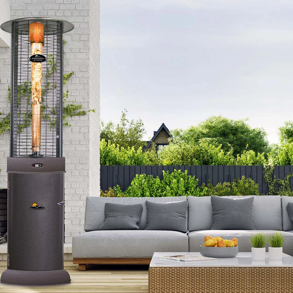 Paragon Outdoor Shine 32,000 BTU Propane Gas Flame Tower Portable Patio Heater - Silver Vein 4 Paragon Outdoor Shine 32,000 BTU Propane Gas Flame Tower Portable Patio Heater - Silver Vein - Image 2