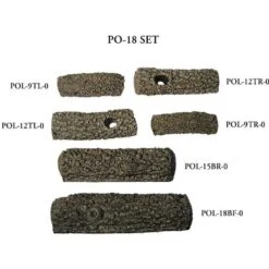 Peterson Real Fyre 18-Inch Post Oak Gas Logs (Logs Only - Burner Not Included) -Kitchen BBQ Sale Peterson Real Fyre PO 18 G4 18 20 18 Inch Post Oak Gas Log Set with Vented Natural Gas G4 Burner Match Light Logs in Set