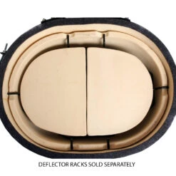 Primo Ceramic Heat Deflector Plates For Primo Oval XL 11 Primo Ceramic Heat Deflector Plates For Primo Oval XL -Kitchen BBQ Sale Primo Ceramic Heat Deflector Plates for Primo Oval XL 324 In Grill Top View