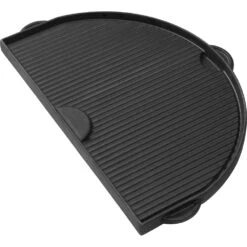 Primo Half-Moon Cast Iron Dual-Purpose Griddle For Primo Oval XL -Kitchen BBQ Sale Primo Half Moon Cast Iron Dual Purpose Griddle for Primo Oval XL 360 Grooved Side