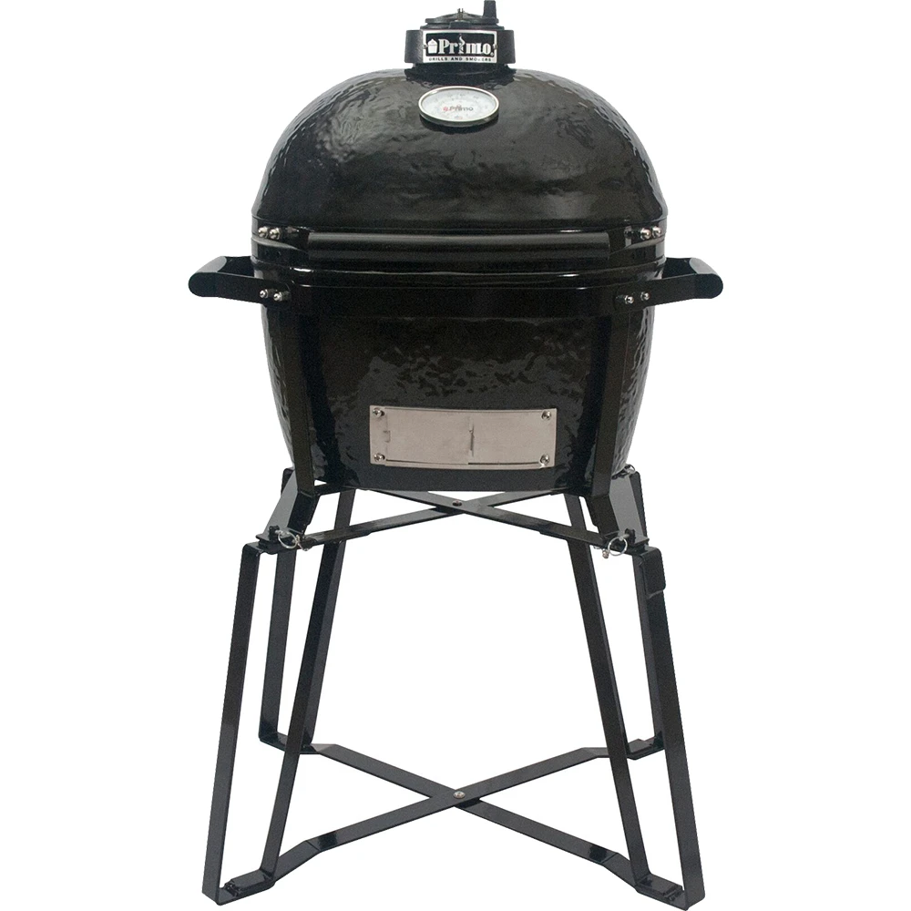 Primo Oval JR 200 Charcoal Ceramic Kamado Grill On GO Portable Base 3 Primo Oval JR 200 Charcoal Ceramic Kamado Grill On GO Portable Base